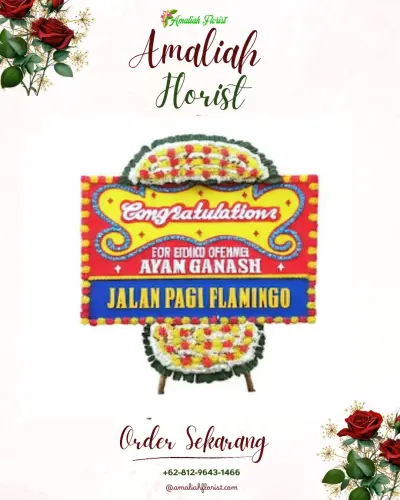 Bunga Papan Congratulation di Padang Nangka